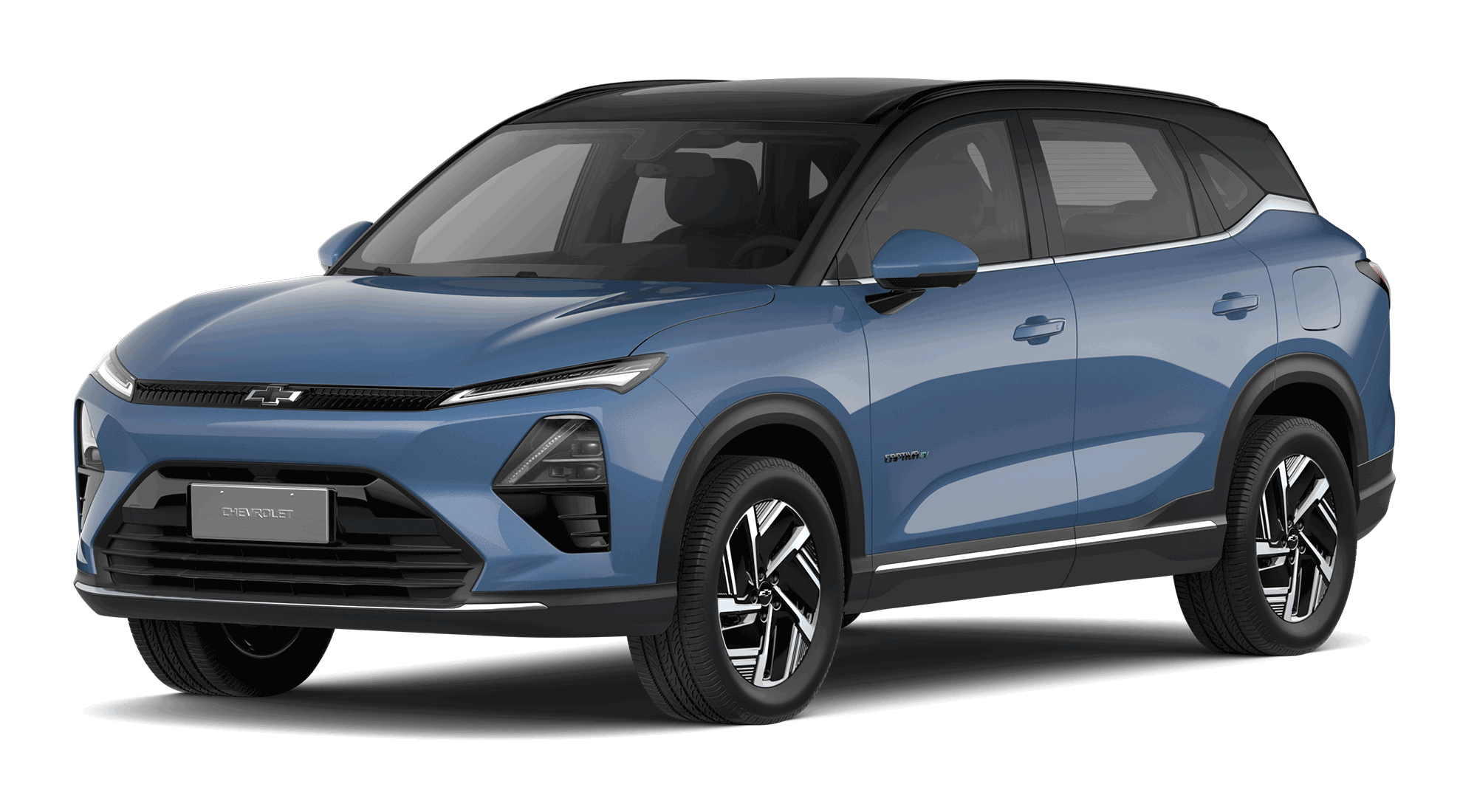 Chevrolet Captiva EV color Azul Alba con techo negro