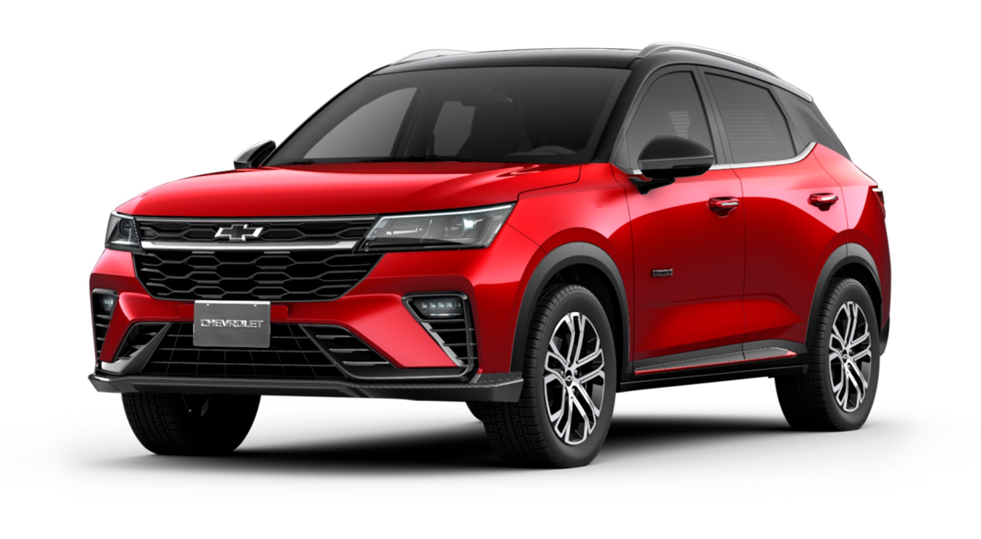 Vista lateral Groove RS 2026 color rojo metálico