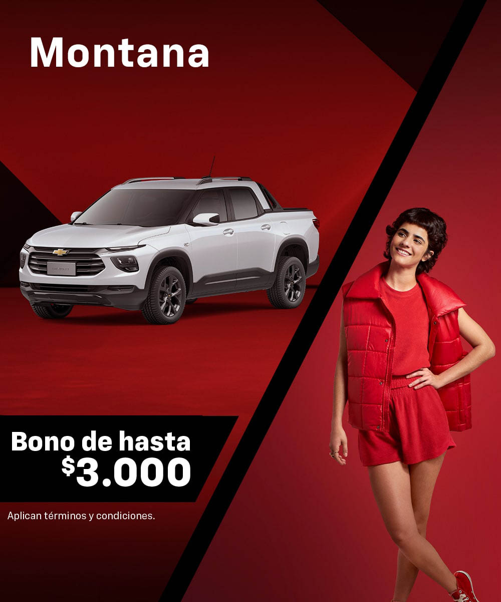 Chevrolet Montana Bono de hasta $3.000