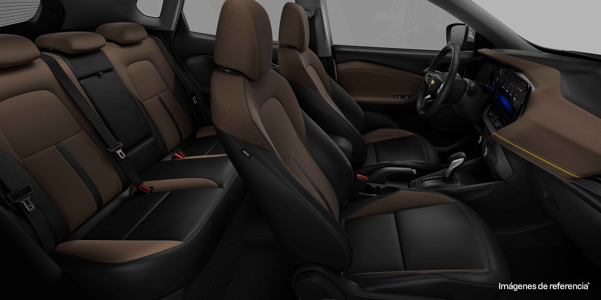 Interior de vehículo con asientos diseñados para mayor confort